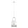Argon 8280 - Ljuskrona med textilsladd LOGAN 1xE27/15W/230V diameter 20 cm vit