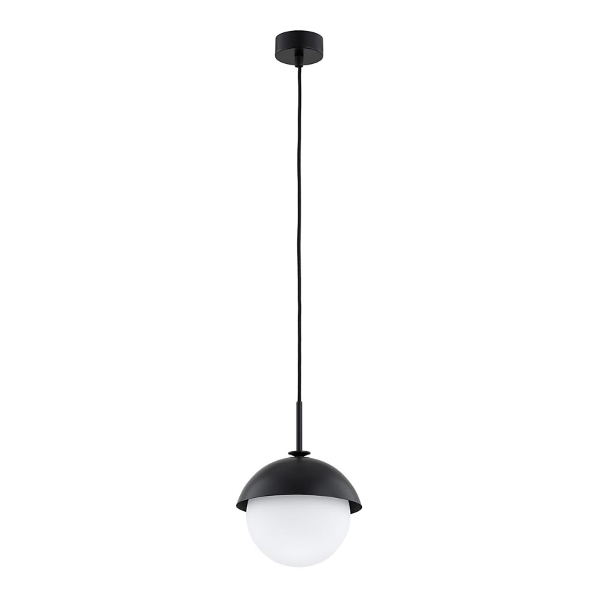Argon 8295 - Ljuskrona med textilsladd CAPPELLO 1xE27/15W/230V svart