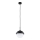 Argon 8295 - Ljuskrona med textilsladd CAPPELLO 1xE27/15W/230V svart