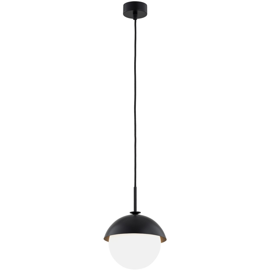 Argon 8295 - Ljuskrona med textilsladd CAPPELLO 1xE27/15W/230V svart