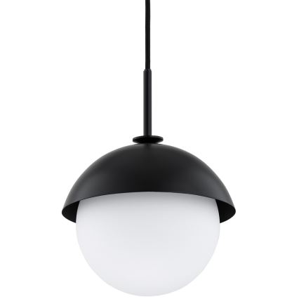 Argon 8295 - Ljuskrona med textilsladd CAPPELLO 1xE27/15W/230V svart