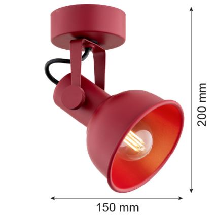 Argon 8298 - Spotlight LENORA 1xE14/7W/230V röd