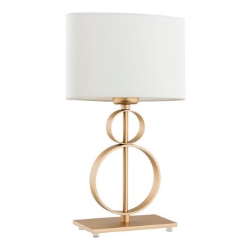 Argon 8310 - Bordslampa PERSEO 1xE27/15W/230V 42 cm grädde/guld