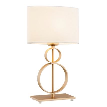 Argon 8310 - Bordslampa PERSEO 1xE27/15W/230V 42 cm grädde/guld