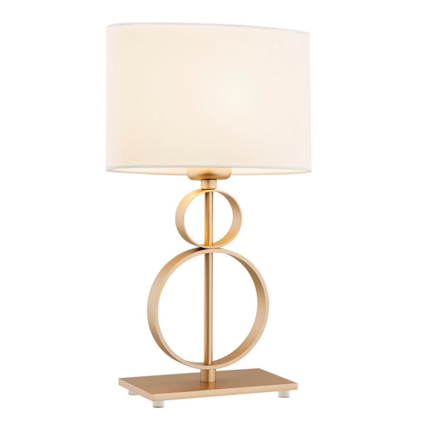 Argon 8310 - Bordslampa PERSEO 1xE27/15W/230V 42 cm grädde/guld