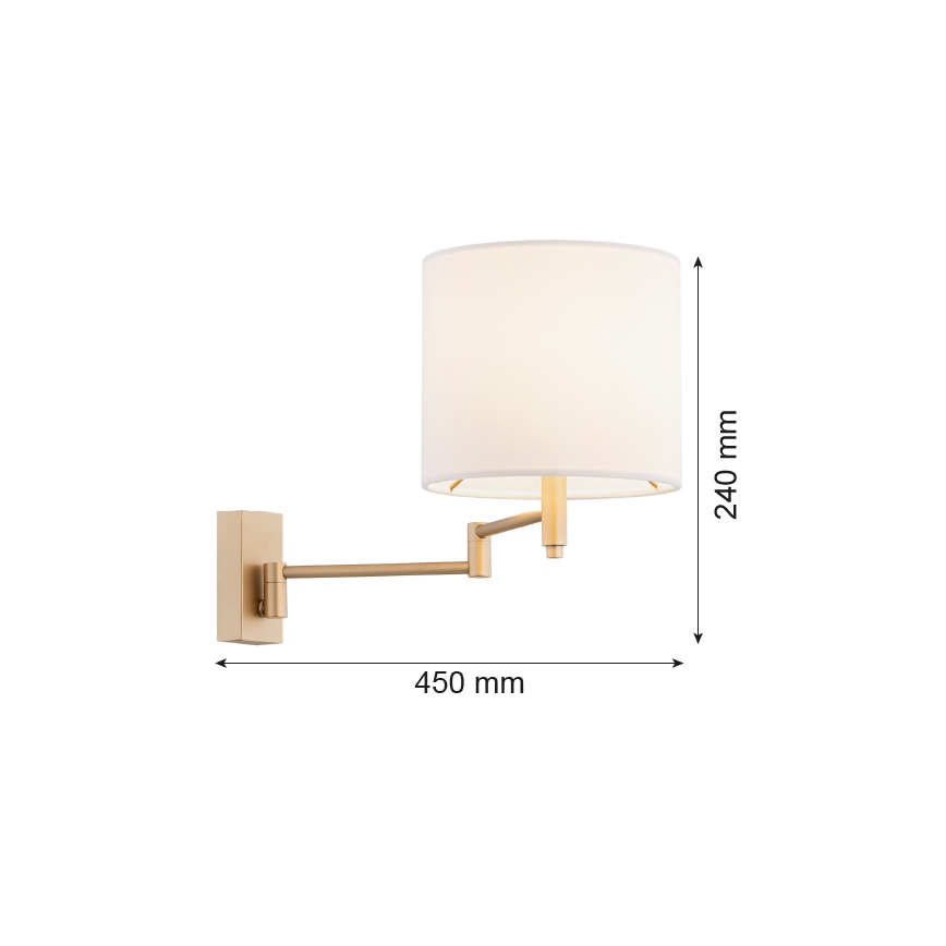 Argon 8314 - Vägglampa DOLCE 1xE27/15W/230V
