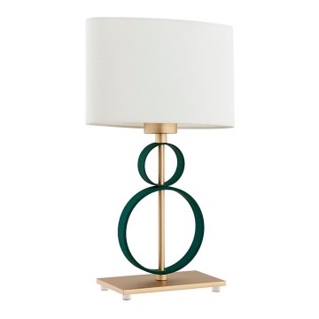 Argon 8317 - Bordslampa PERSEO 1xE27/15W/230V 42 cm grädde/grön
