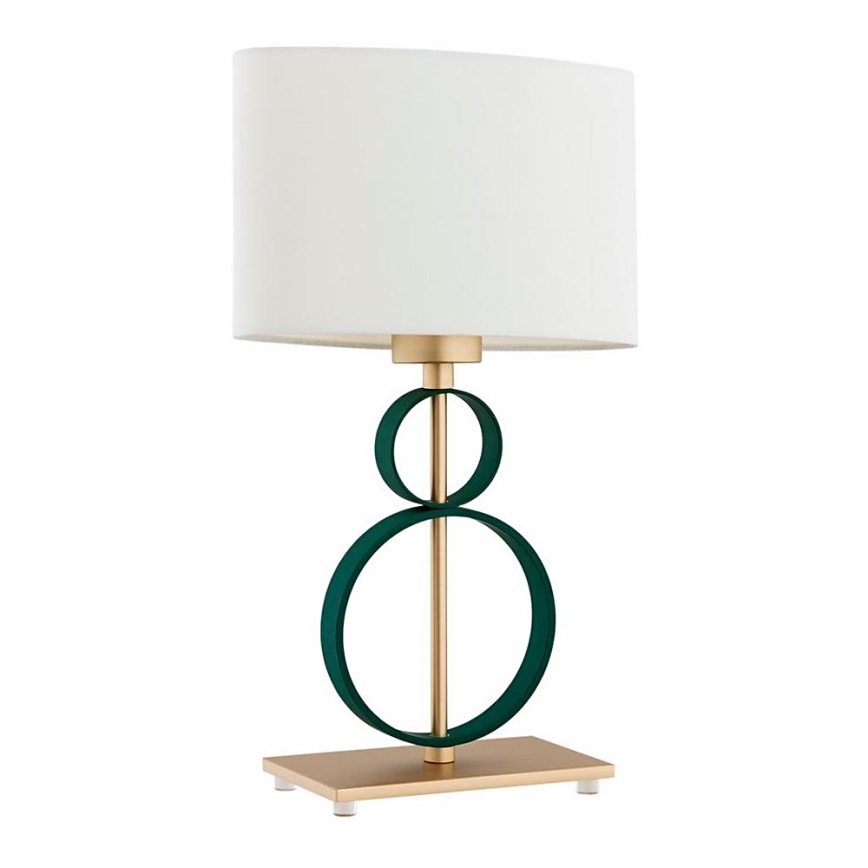 Argon 8317 - Bordslampa PERSEO 1xE27/15W/230V 42 cm grädde/grön
