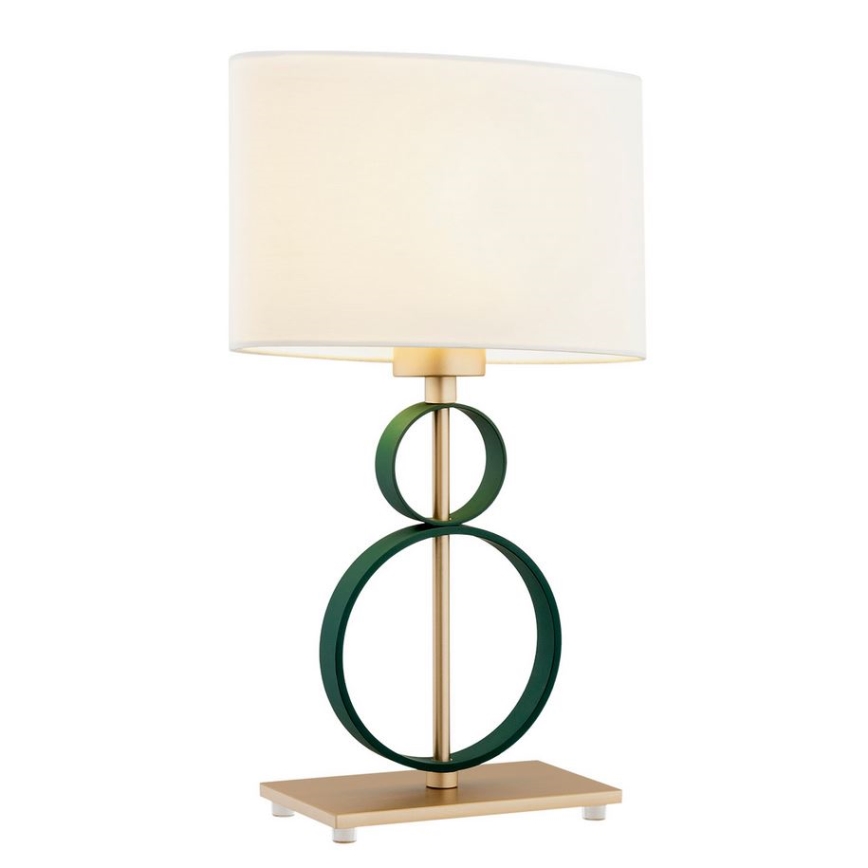 Argon 8317 - Bordslampa PERSEO 1xE27/15W/230V 42 cm grädde/grön