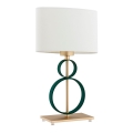 Argon 8317 - Bordslampa PERSEO 1xE27/15W/230V 42 cm kräm/vitgrön