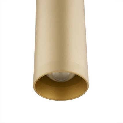Argon 8327 - LED ljuskrona med textilsladd RIO LED/4,2W/230V 3000K guld