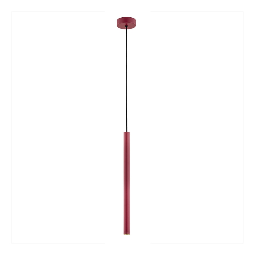 Argon 8331 - LED ljuskrona med textilsladd RIO LED/4,2W/230V 3000K röd