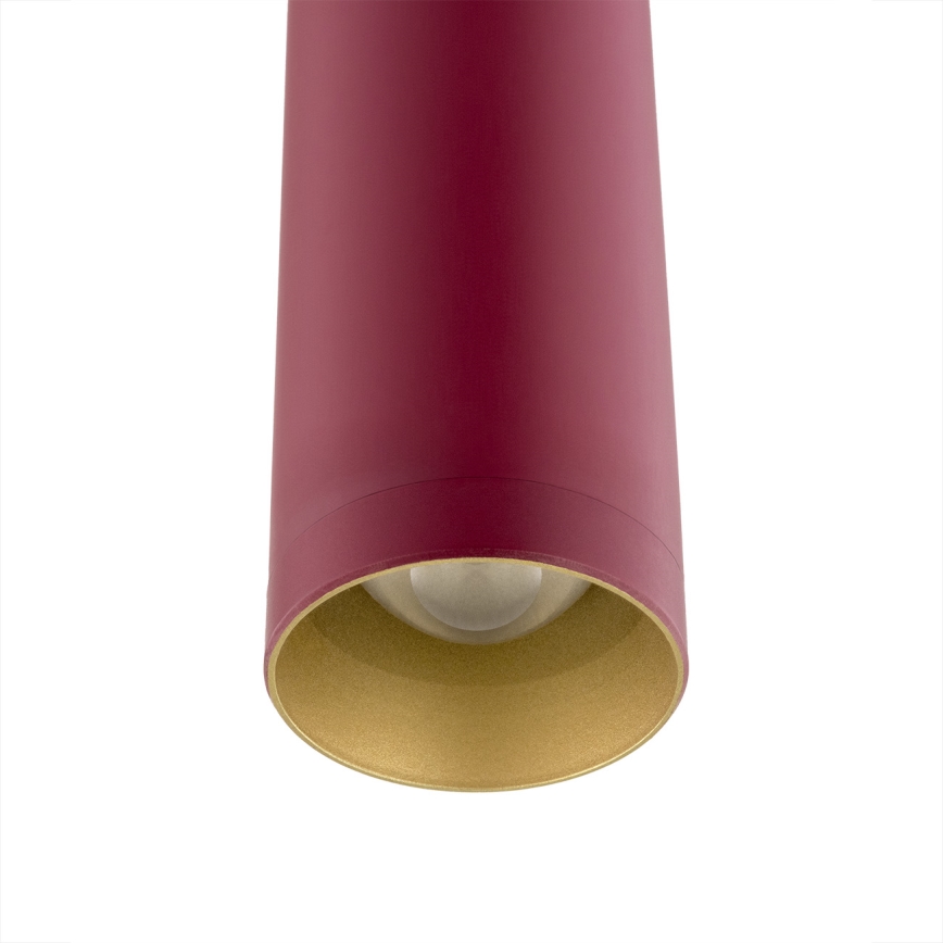Argon 8331 - LED ljuskrona med textilsladd RIO LED/4,2W/230V 3000K röd