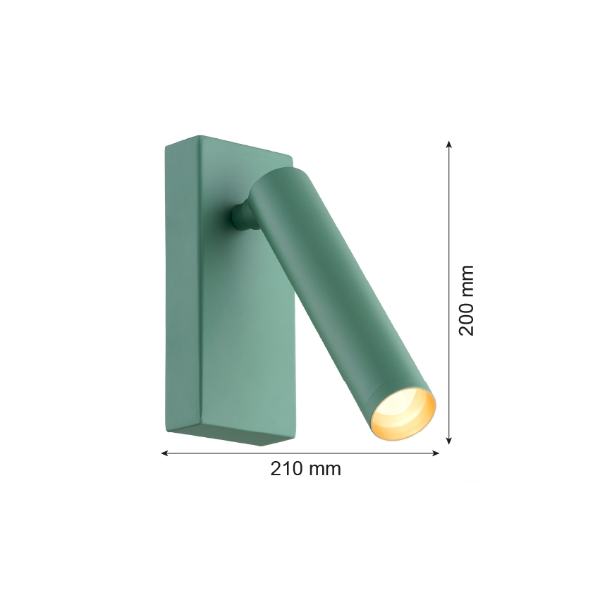Argon 8332 - LED väggspotlight RIO LED/4,2W/230V 3000K grön