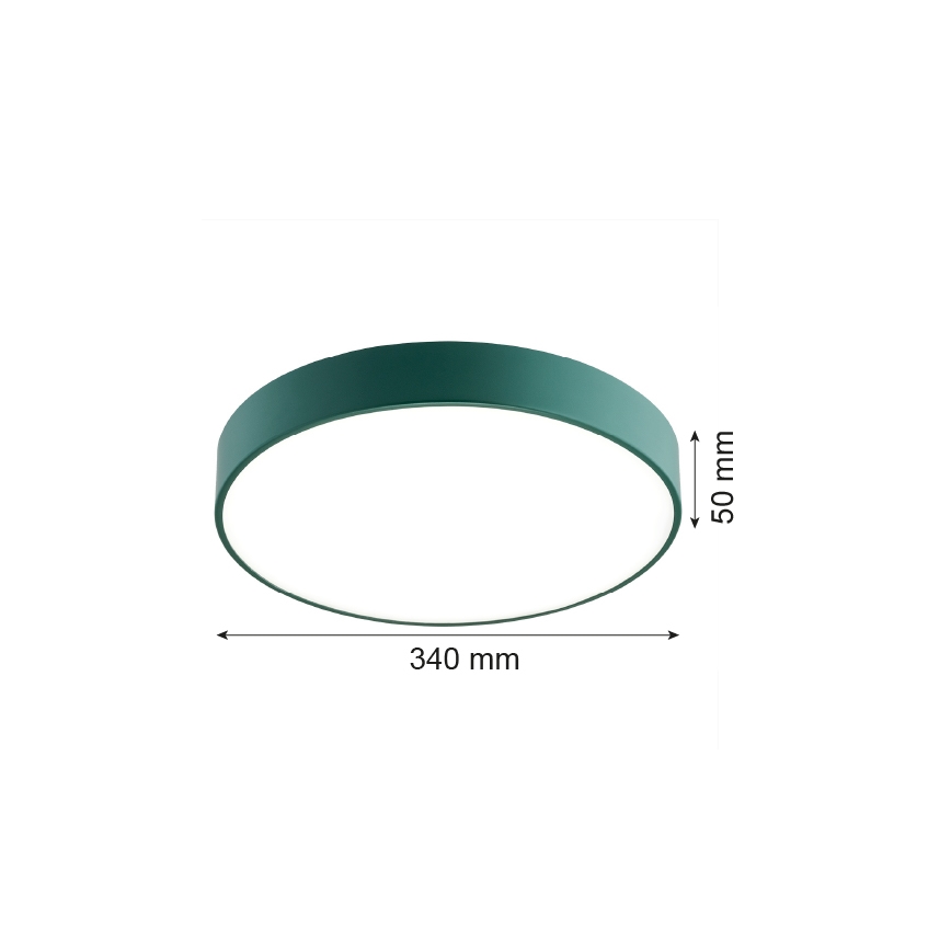 Argon 8335 - LED taklampa TIAMO LED/22W/230V 4000K grön