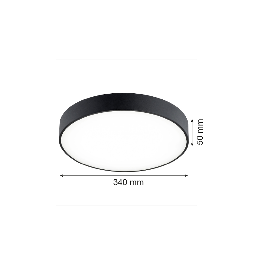 Argon 8348 - LED taklampa TIAMO LED/22W/230V 4000K svart