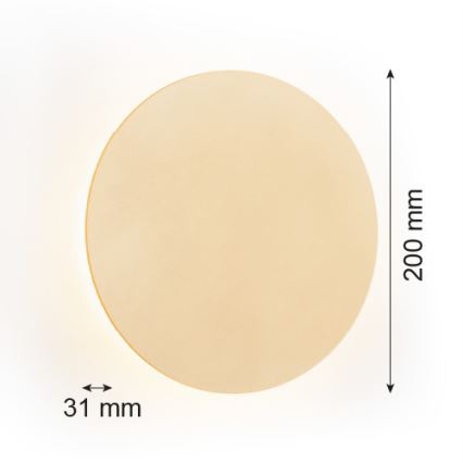 Argon 8351 - LED väggbelysning OREGON PLUS LED/4,5W/230V 3000K 20 cm guld