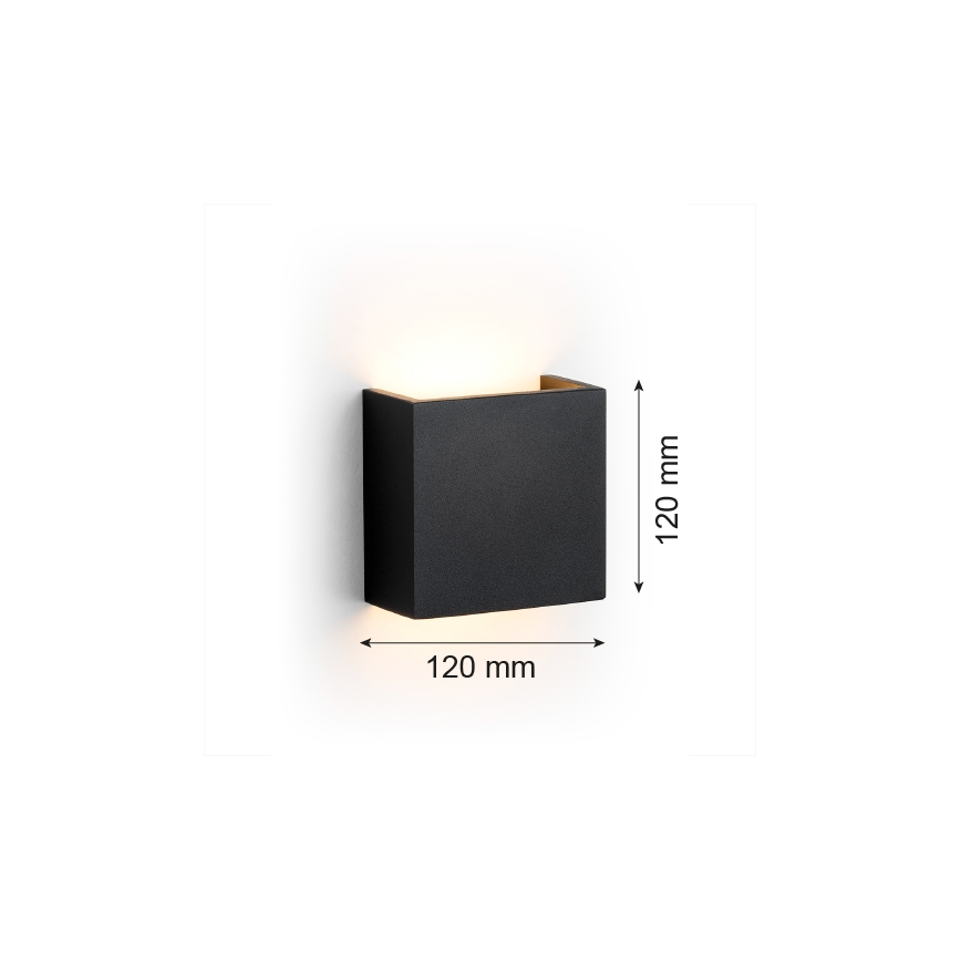 Argon 8359 - LED väggbelysning GENT LED/3,6W/230V 3000K svart