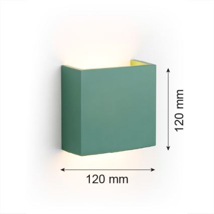 Argon 8362 - LED väggbelysning GENT LED/3,6W/230V 3000K grön