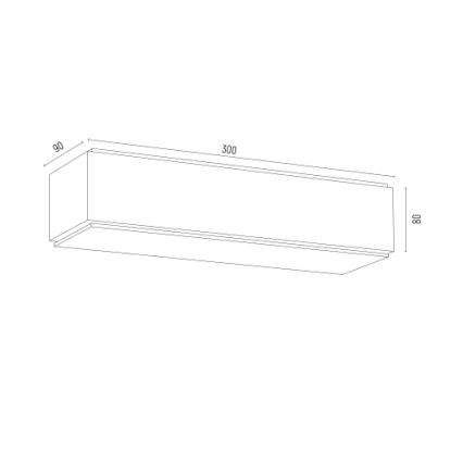 Argon 8366 - Vägglampa CARLSON 1xE27/15W/230V 30 cm svart