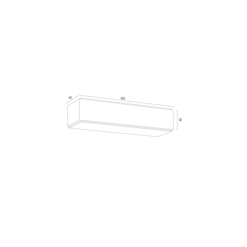 Argon 8366 - Vägglampa CARLSON 1xE27/15W/230V 30 cm svart