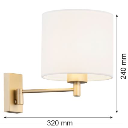 Argon 8370 - Vägglampa DOLCE 1xE27/15W/230V