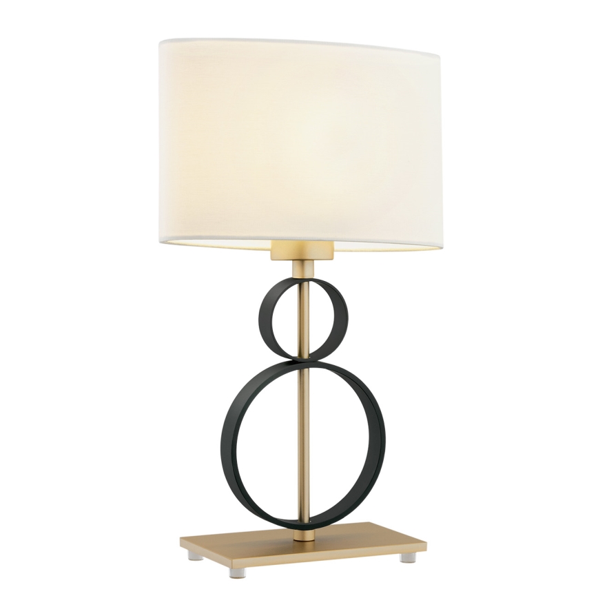 Argon 8373 - Bordslampa PERSEO 1xE27/15W/230V 42 cm krämvit/svart