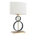 Argon 8373 - Bordslampa PERSEO 1xE27/15W/230V 42 cm krämvit/svart