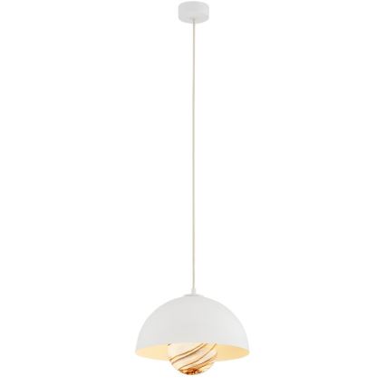 Argon 8443 - Ljuskrona med textilsladd PIAVA 1xE14/7W/230V alabaster vit