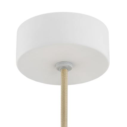 Argon 8443 - Ljuskrona med textilsladd PIAVA 1xE14/7W/230V alabaster vit
