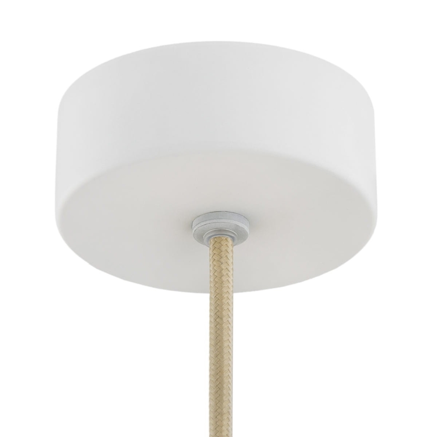 Argon 8443 - Ljuskrona med textilsladd PIAVA 1xE14/7W/230V alabaster vit