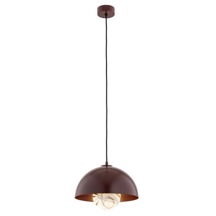 Argon 8444 - Ljuskrona med textilsladd PIAVA 1xE14/7W/230V alabaster brun
