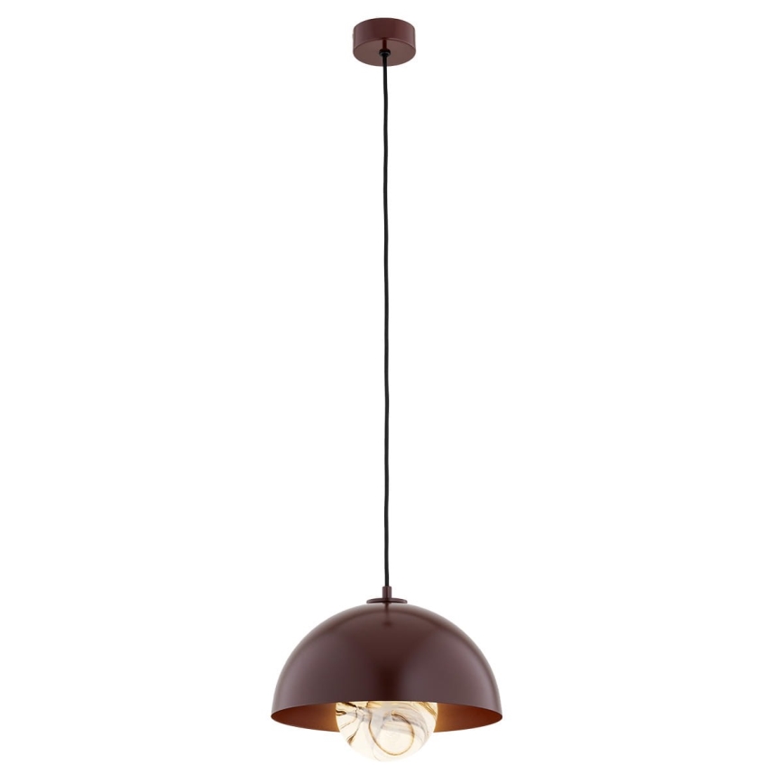 Argon 8444 - Ljuskrona med textilsladd PIAVA 1xE14/7W/230V alabaster brun