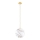 Argon 8447 - Ljuskrona med textilsladd ALMIROS 1xE27/15W/230V diameter 25 cm alabaster guld