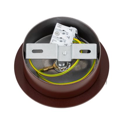Argon 8455 - Vägglampa FABIO 1xE14/7W/230V alabaster brun