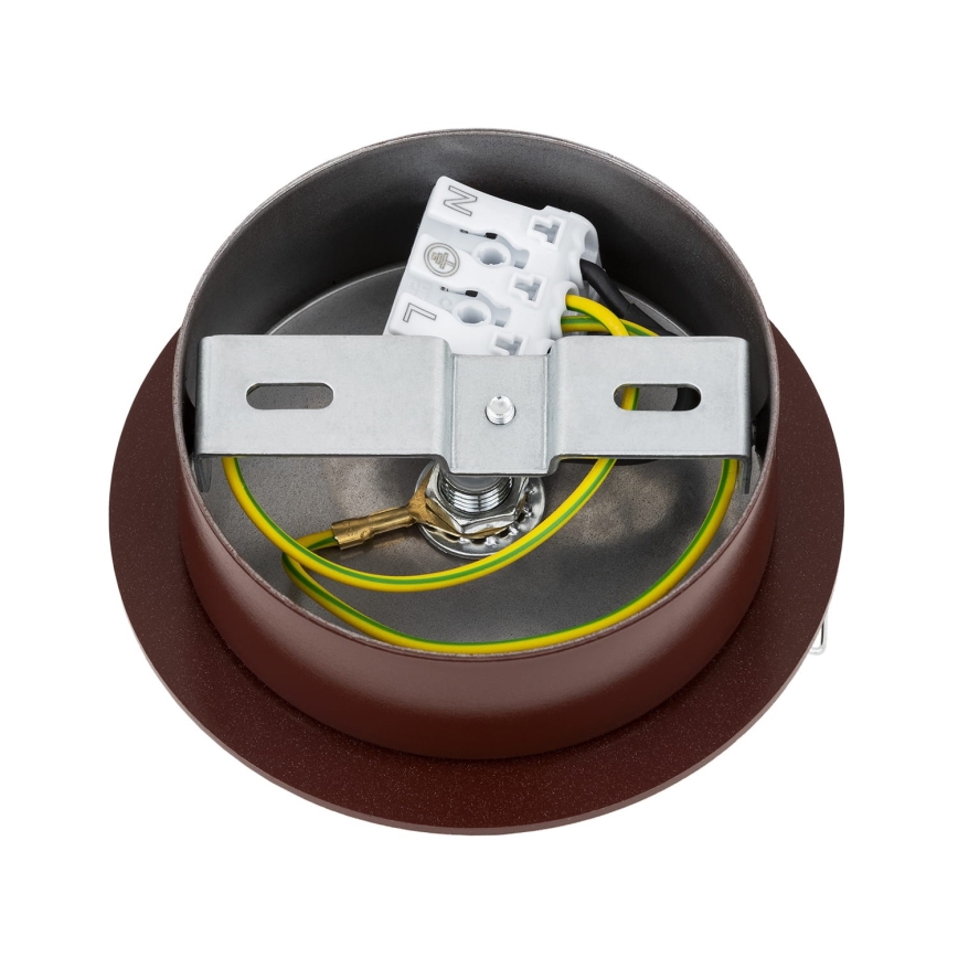 Argon 8455 - Vägglampa FABIO 1xE14/7W/230V alabaster brun