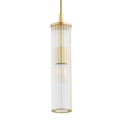Argon 8489 - Ljuskrona med textilsladd HAMPTON 1xE14/7W/230V guld