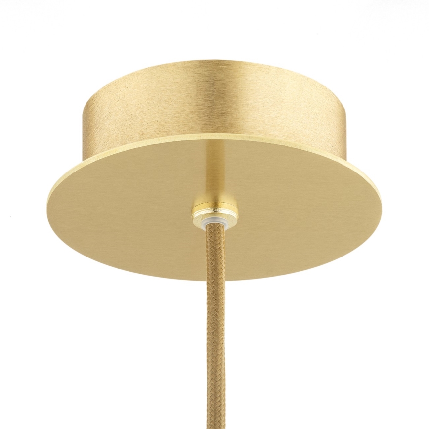 Argon 8489 - Ljuskrona med textilsladd HAMPTON 1xE14/7W/230V guld