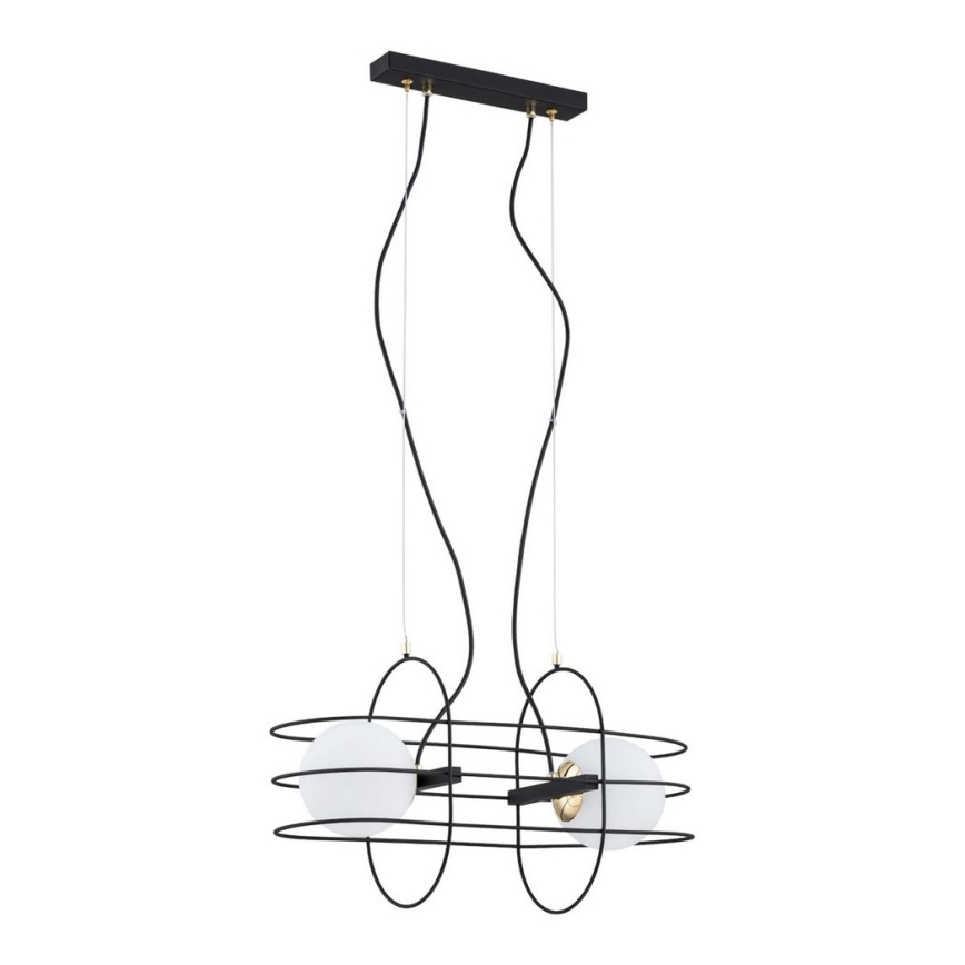 Argon 851 - Ljuskrona med snöre ROSEANO 2xE14/40W/230V