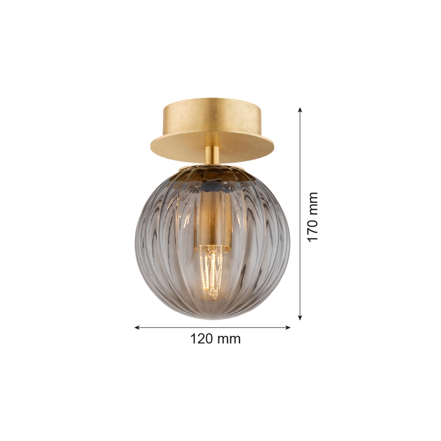 Argon 8510 - Vägglampa PALOMA 1xE14/7W/230V guld/svart
