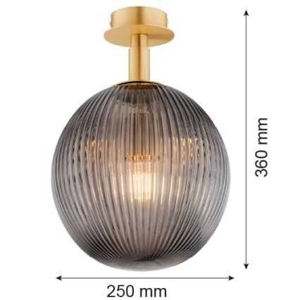 Argon 8511 - Taklampa PALOMA 1xE27/15W/230V guld/svart