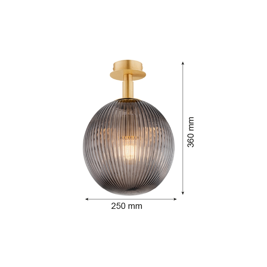 Argon 8511 - Taklampa PALOMA 1xE27/15W/230V guld/svart