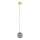 Argon 8512 - Ljuskrona med textilsladd PALOMA 1xE14/7W/230V diameter 12 cm guld/svart