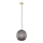 Argon 8513 - Ljuskrona med textilsladd PALOMA 1xE27/15W/230V diameter 25 cm guld/svart