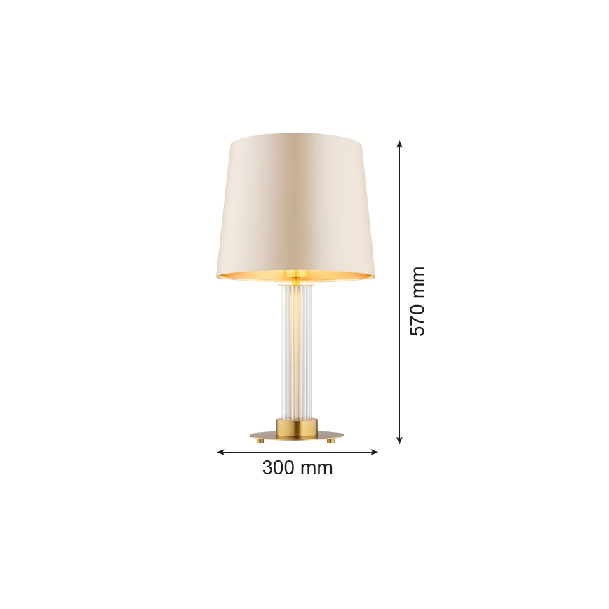 Argon 8541 - Bordslampa HAMPTON 1xE27/15W/230V 57 cm beige
