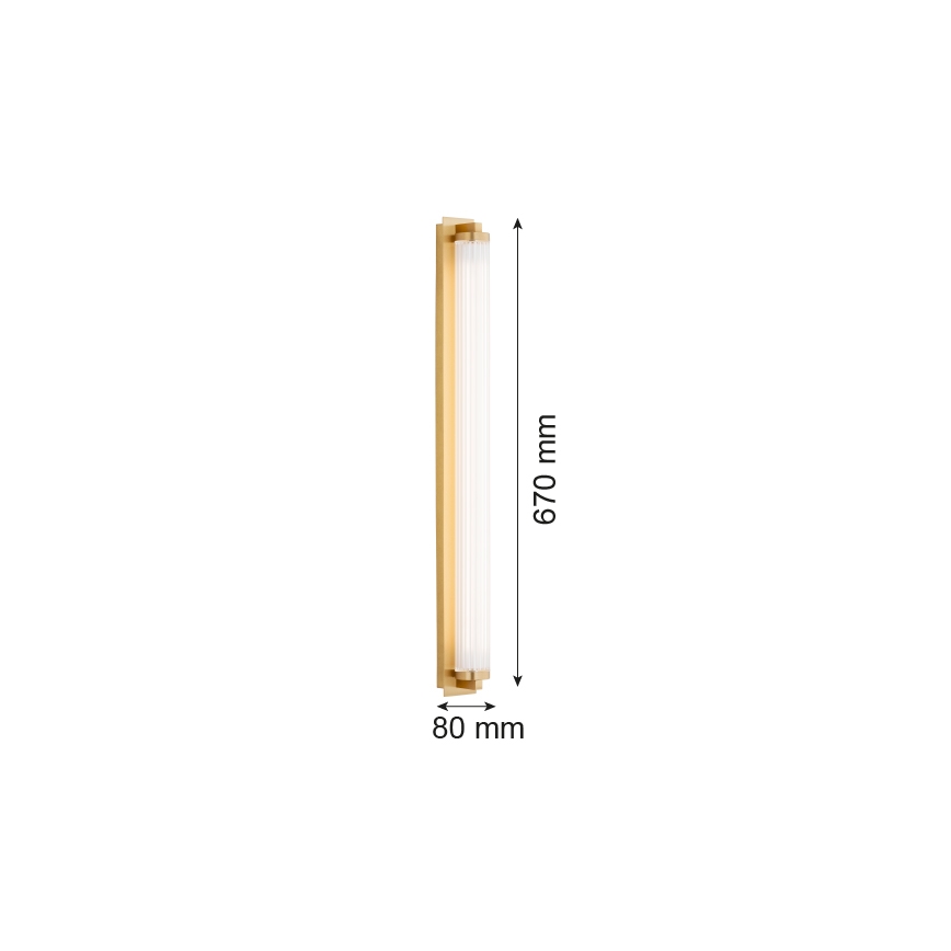Argon 8622 - LED väggbelysning HAMPTON LED/34W/230V 3000K mässing