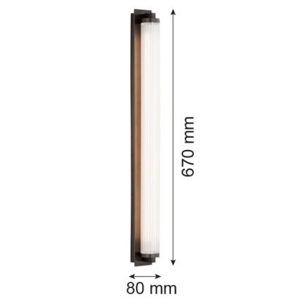 Argon 8623 - LED väggbelysning HAMPTON LED/34W/230V 3000K svart