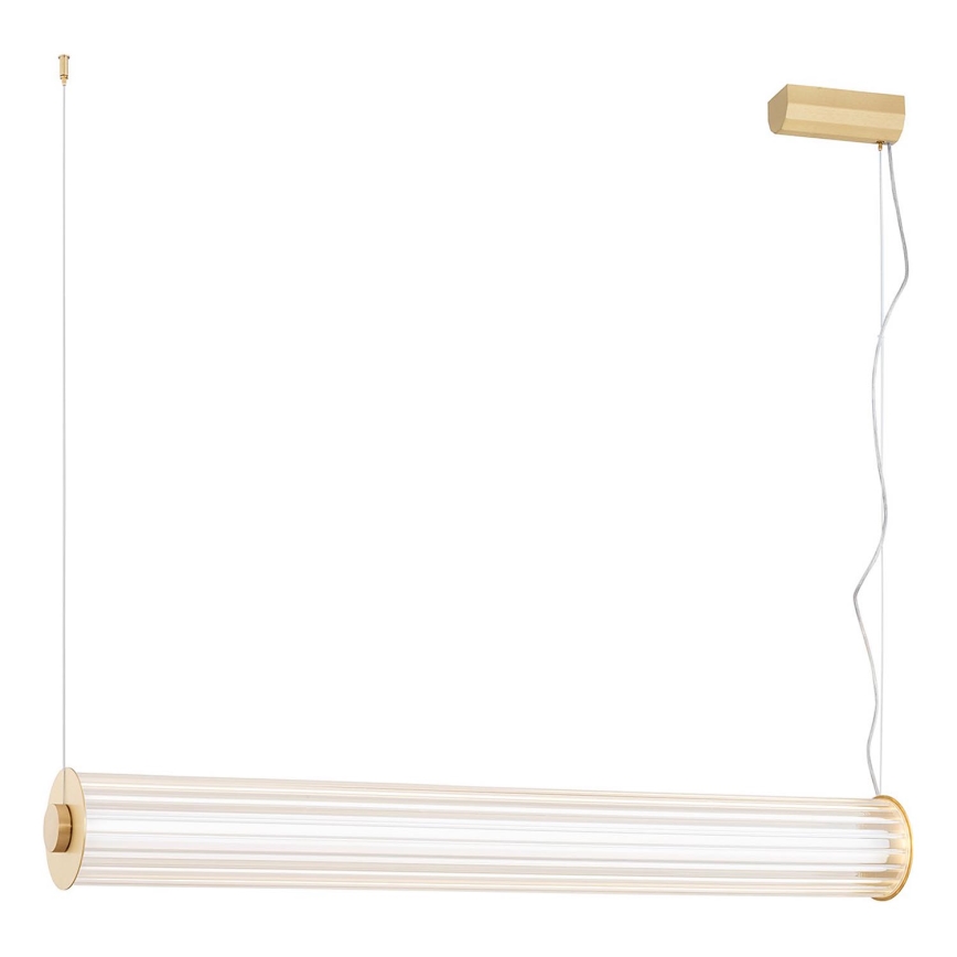 Argon 8627 - LED ljuskrona med textilsladd HAMPTON LED/60W/230V 3000K 80 cm mässing