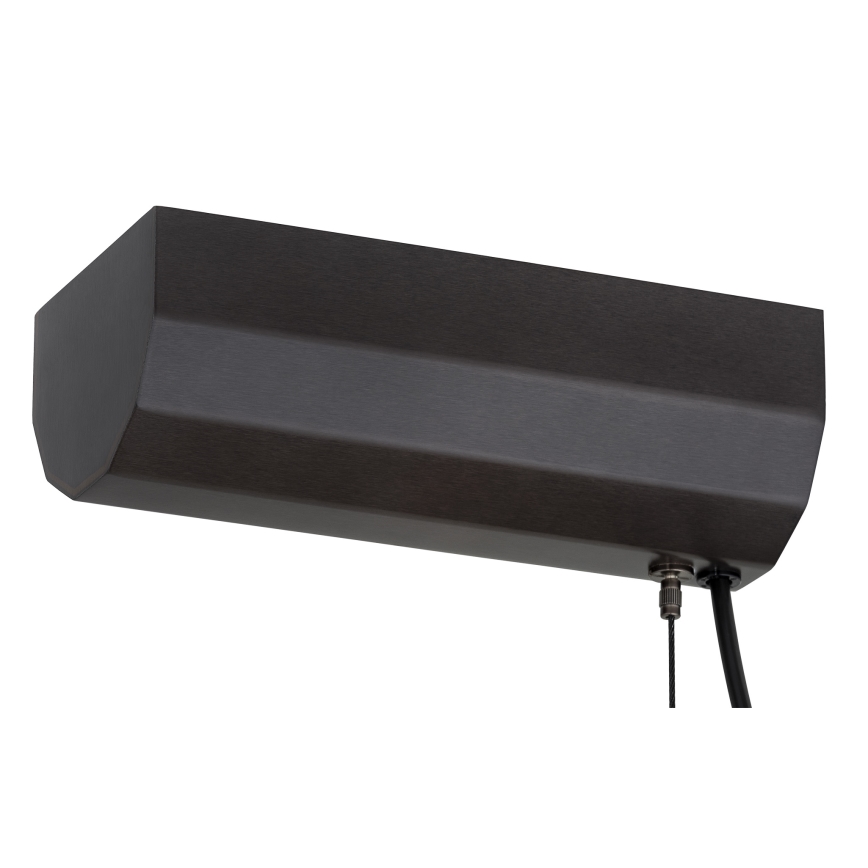 Argon 8628 - LED ljuskrona med textilsladd HAMPTON LED/60W/230V 3000K 80 cm svart