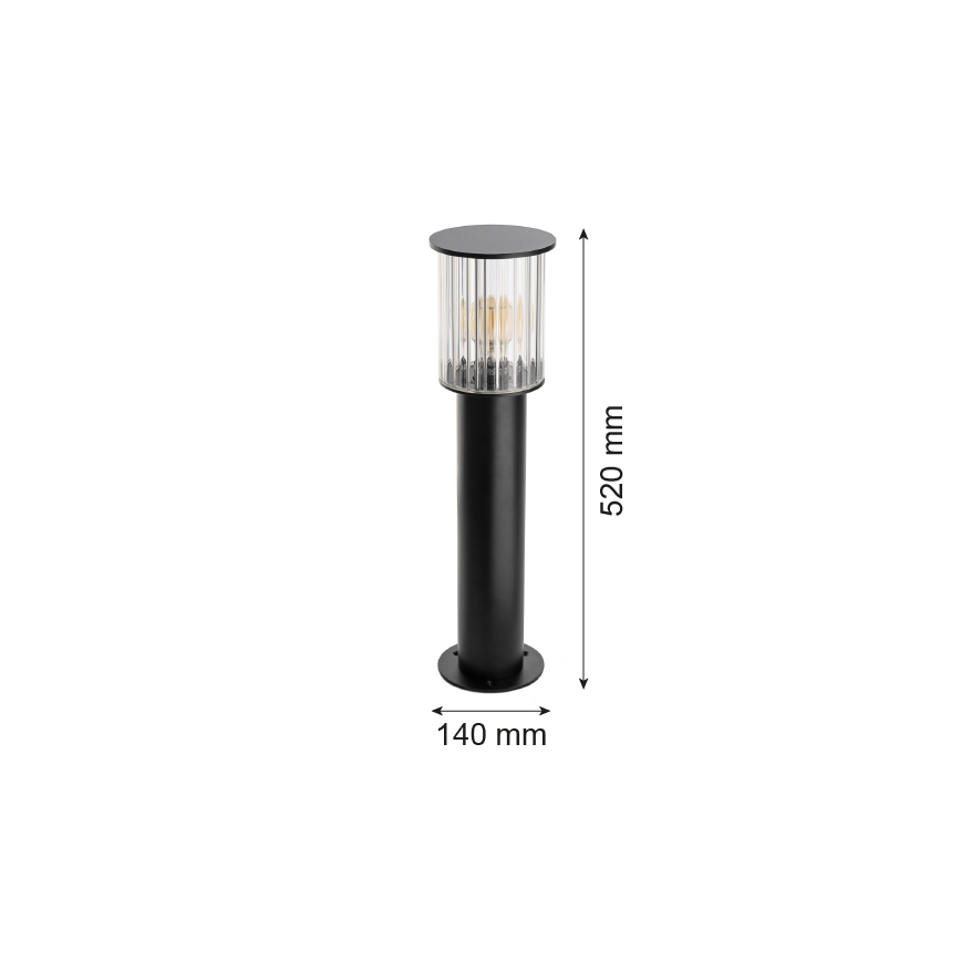 Argon 8749 - Utomhuslampa NORFOLK 1xE27/15W/230V IP44 52cm svart